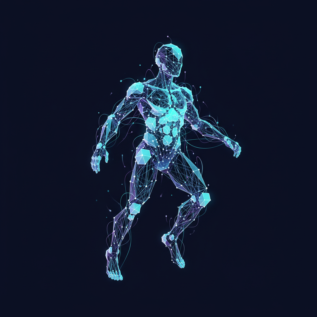 AI Agent Nedir - Soyut Yapay Zeka Ajanı Görseli